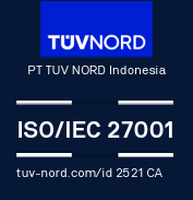 ISO/IEC 27001 certified by TÜV NORD Indonesia